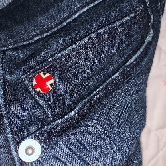 Hudson High Waisted Barbara Skinny Ankle Jeans (Dark Wash) - size - Picture 10 of 13